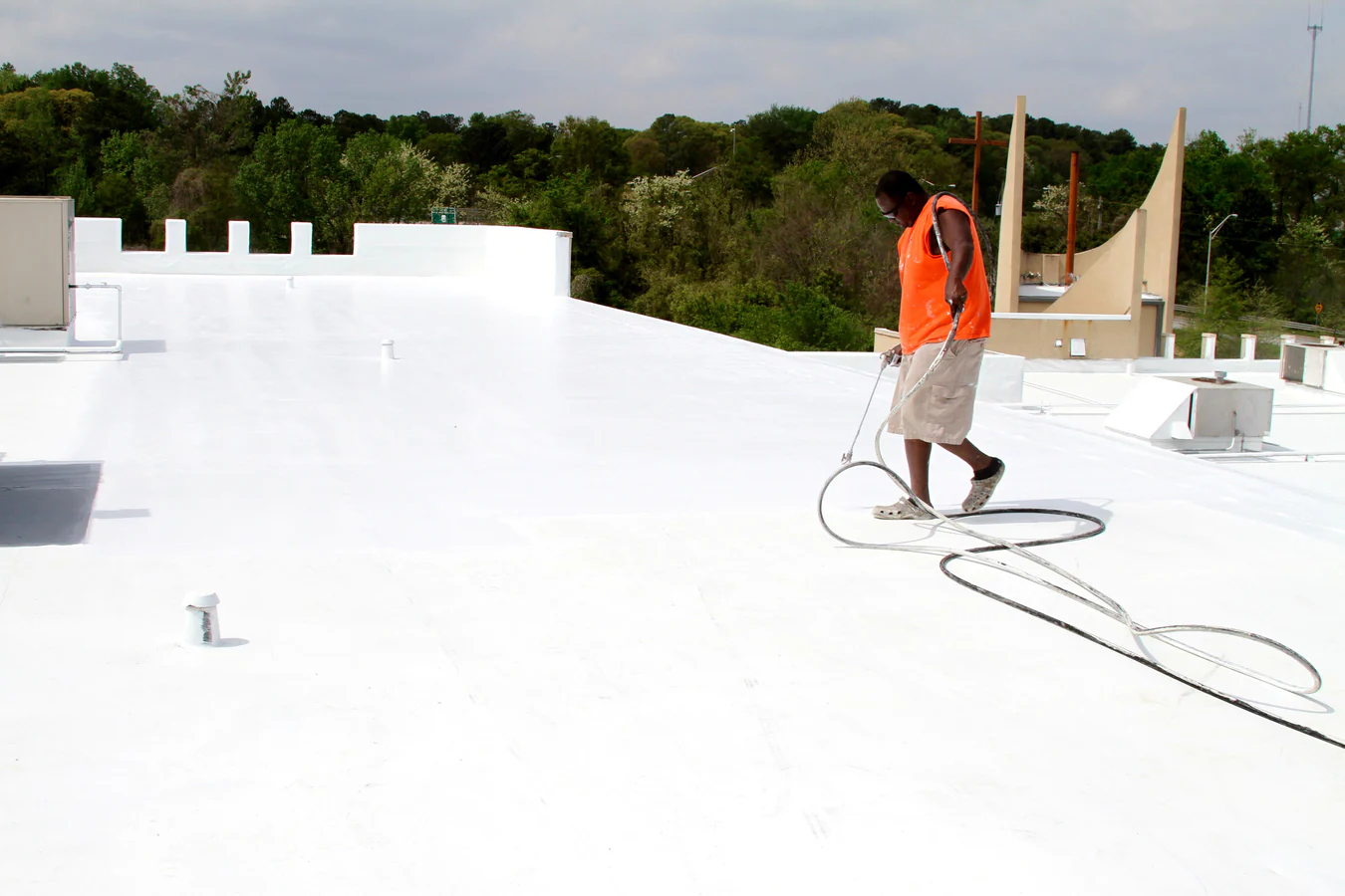 Silicone Roof Coating — commercial roofing in Tucson, AZ